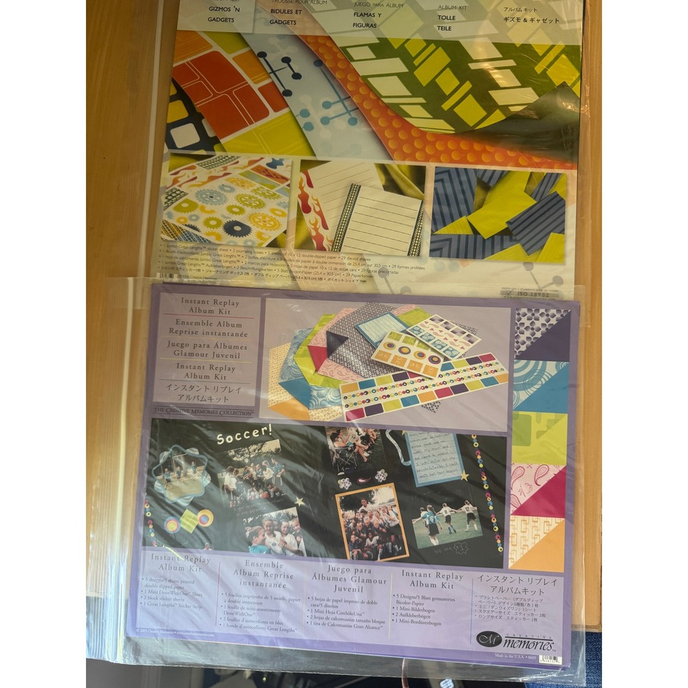 Creative Memories Instant Replay & Gizmos N Gadgets‎ Scrapbook Album Kits Bundle